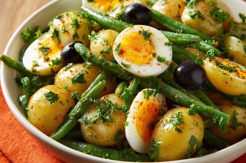 Mediterraner Kartoffel-Bohnen-Salat