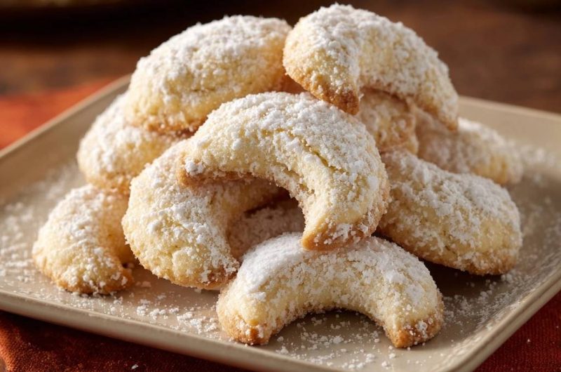 Orangenkipferl (Nie wieder bröselnder Teig!)