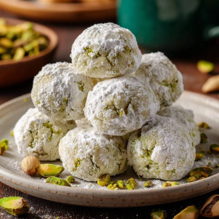 Pistazien-Schneebälle: Nie wieder bröckeln!