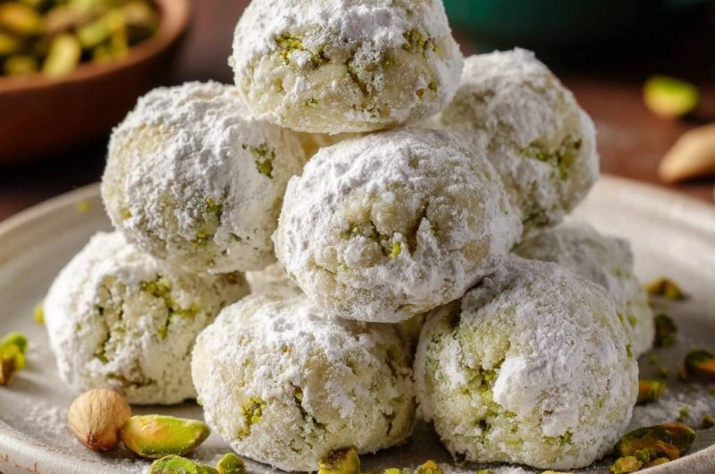Pistazien-Schneebälle