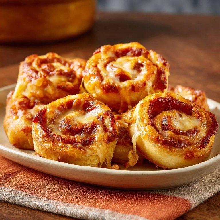 Pizza-Schnecken (Nie wieder auslaufende Soße!)