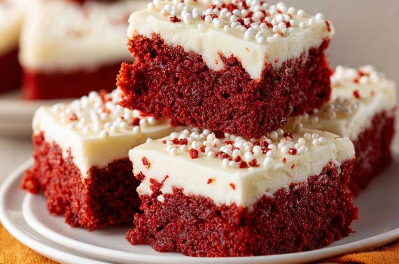 Red Velvet Kuchenstücke – saftig und fluffig!