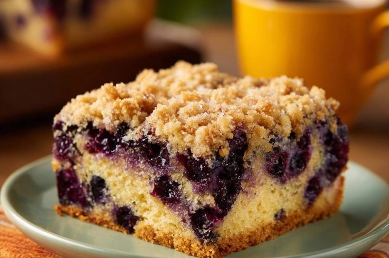 Saftiger Blaubeer-Streuselkuchen (Der Anti-Matsche-Boden)