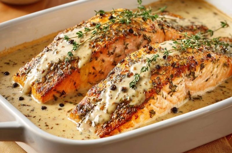 Saftiger Thymian-Lachs aus dem Ofen