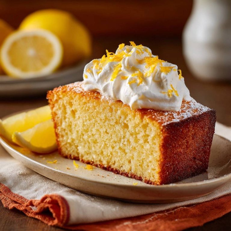 Saftiger Zitronenkuchen mit Sahnehaube Rezept