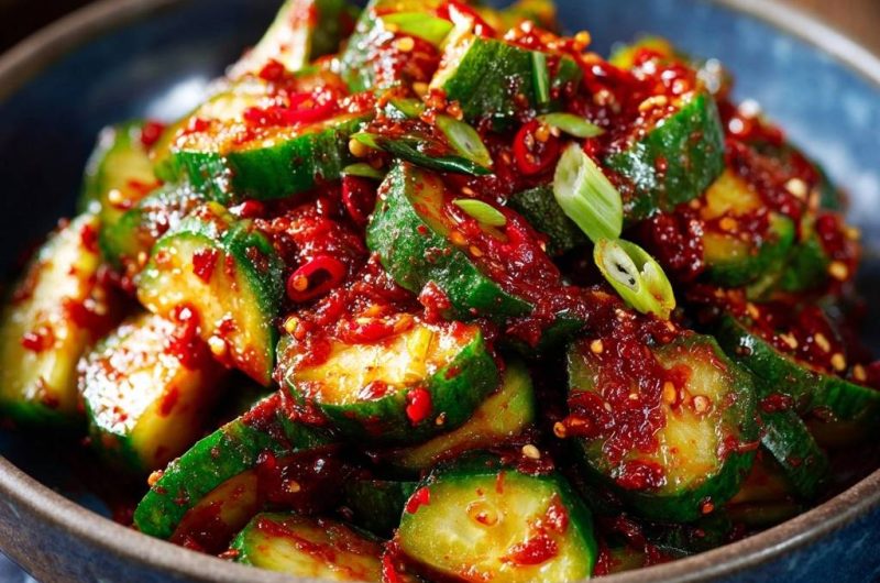 Scharfer asiatischer Gurkensalat