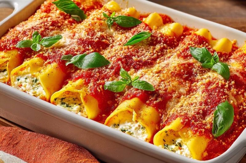 Spinat-Ricotta-Cannelloni (Nie wieder reißende Röhren!)