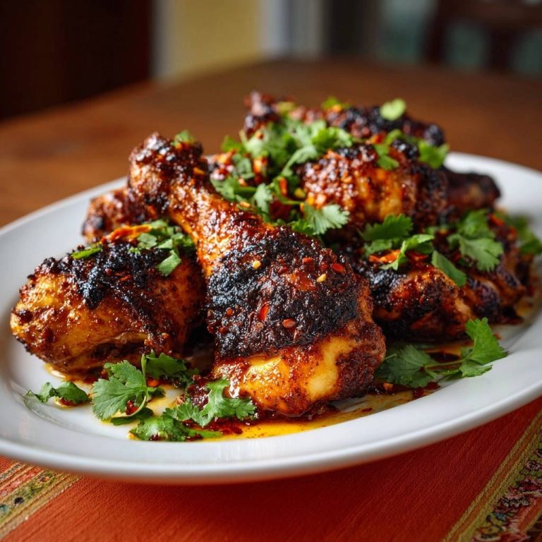 Sticky Spicy Hähnchenschenkel – Nie wieder trocken!