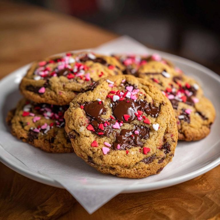 Valentins-Schoko-Chip-Kekse (Nie wieder flache Kekse!)