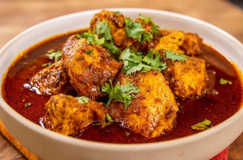 Aromatisches Rotes Hähnchen Curry