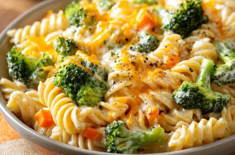 Cremige Brokkoli-Käse-Pasta