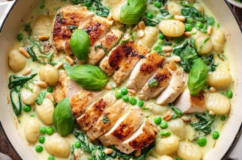 Cremige Gnocchi-Pfanne mit Hähnchen