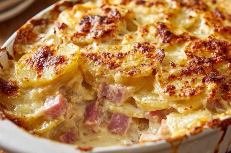 Cremiger Kartoffel-Schinken-Auflauf