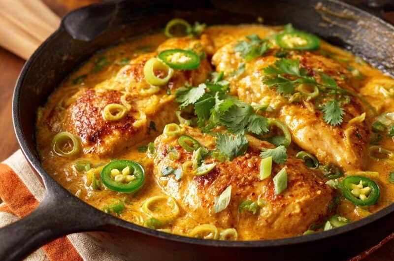 Cremiges Kokos-Curry-Hähnchen