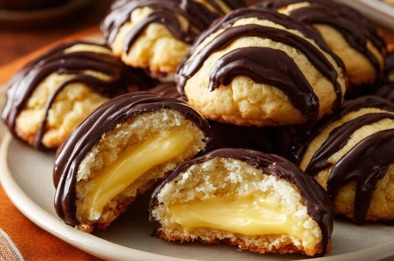 Gefüllte Vanille-Schoko-Kekse