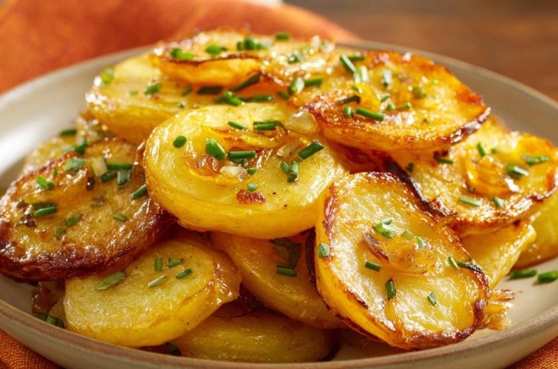 Goldbraune Bratkartoffeln