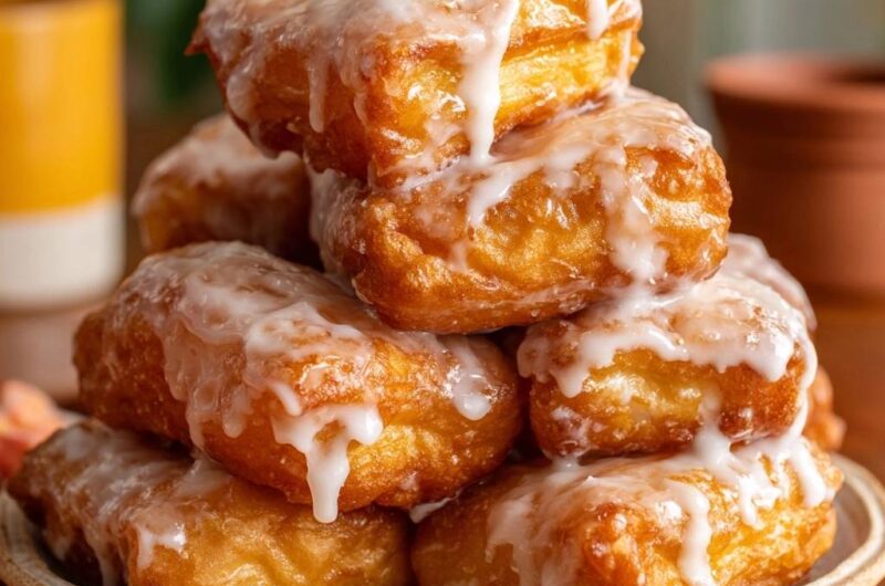 Goldbraune Glasur-Schnitten