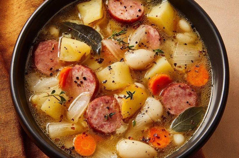 Herzhafter Kartoffel-Wurst-Eintopf