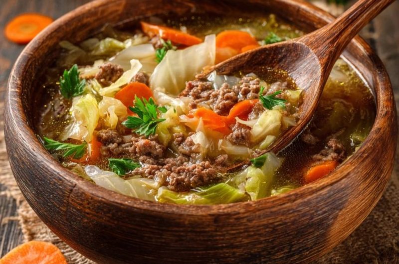 Herzhafter Kohl-Hackfleisch-Eintopf