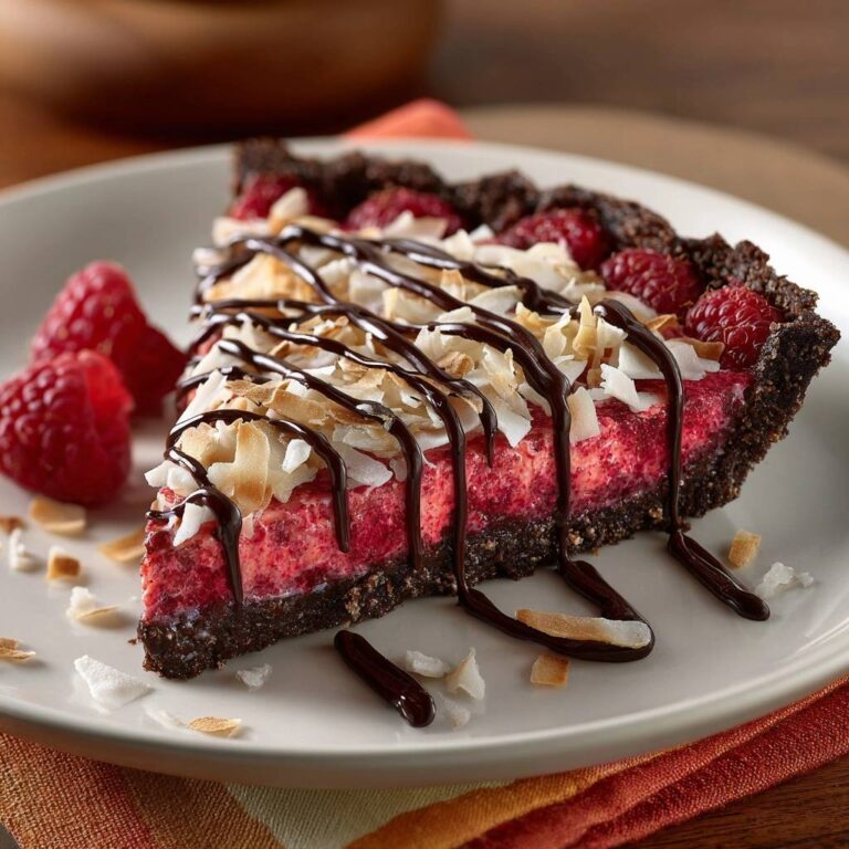 Himbeer-Kokos-Tarte mit Schokoboden (Der Anti-Matsche-Boden)