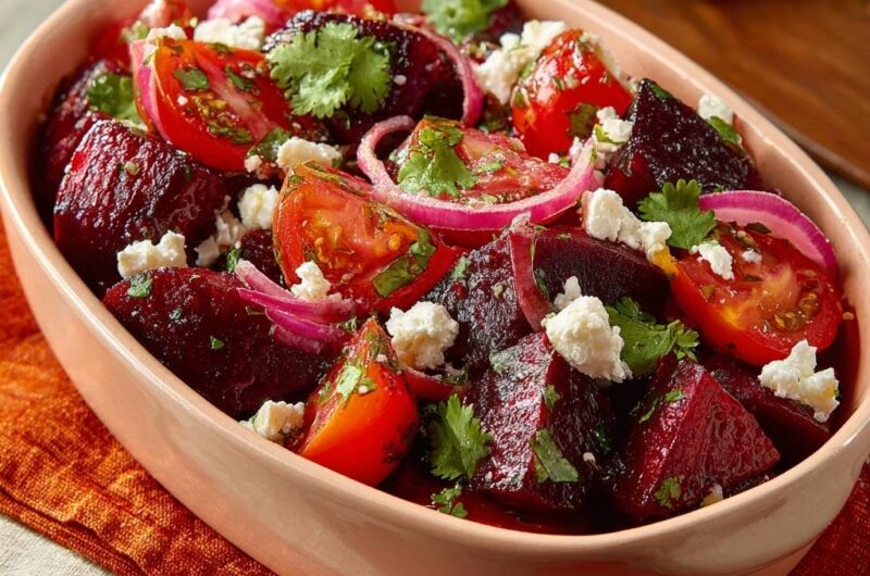 Mediterraner Rote-Bete-Salat mit Feta
