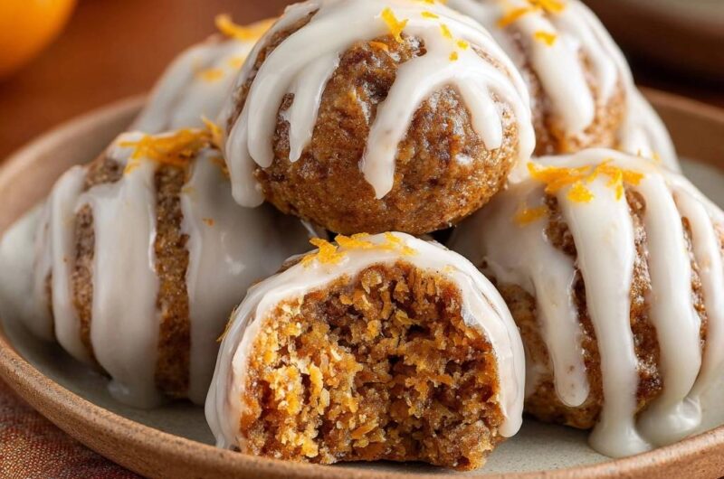 Saftige Orangen-Karotten-Bällchen