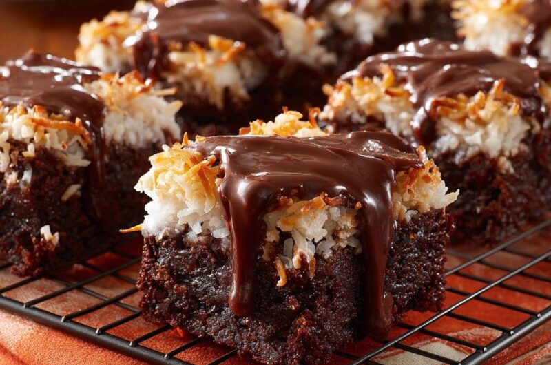 Saftige Schoko-Kokos-Schnitten