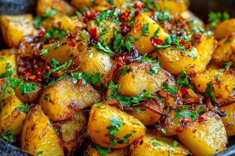 Würzige Pfannenkartoffeln mit Chili