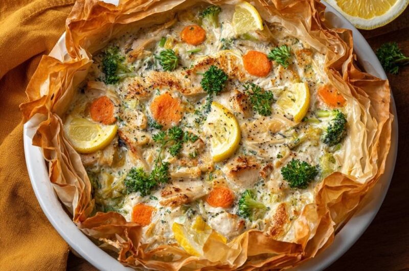 Hähnchen-Gemüse-Quiche
