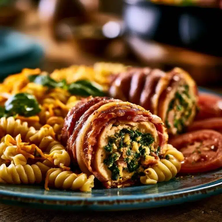 Gefüllte Hähnchen-Involtini im Speckmantel: Saftig & Zart