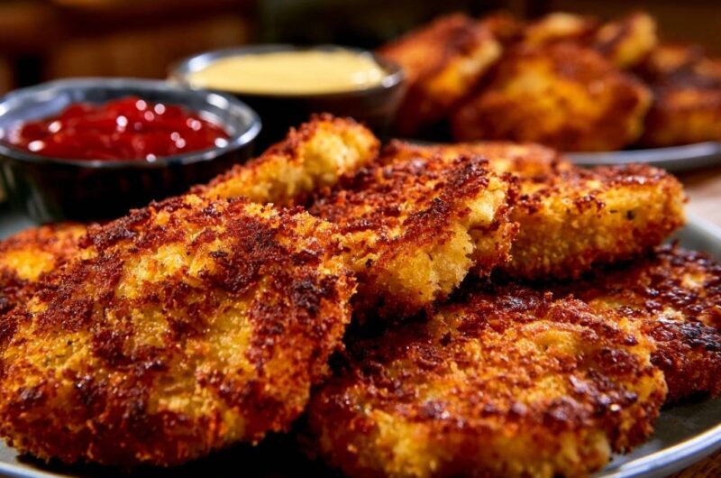 Goldbraune Hähnchen-Nuggets (Endlich extrem knusprige Panade!)