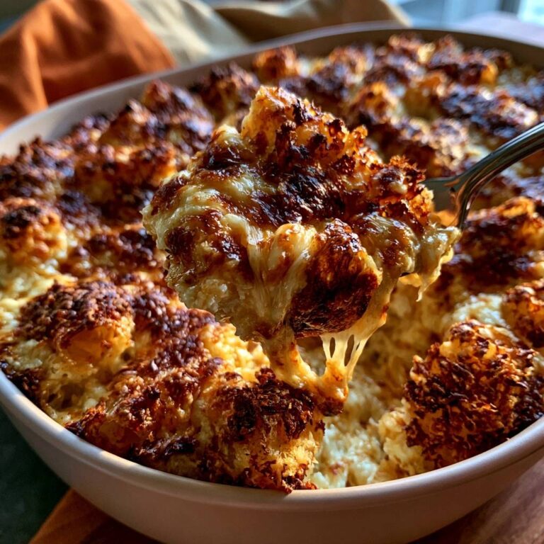 Goldbrauner Blumenkohl-Käse-Auflauf: Knusprig & ohne Wasser