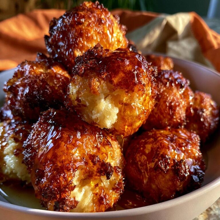 Goldene Kokosmakronen mit Honig-Glace: Perfekt & Formstabil