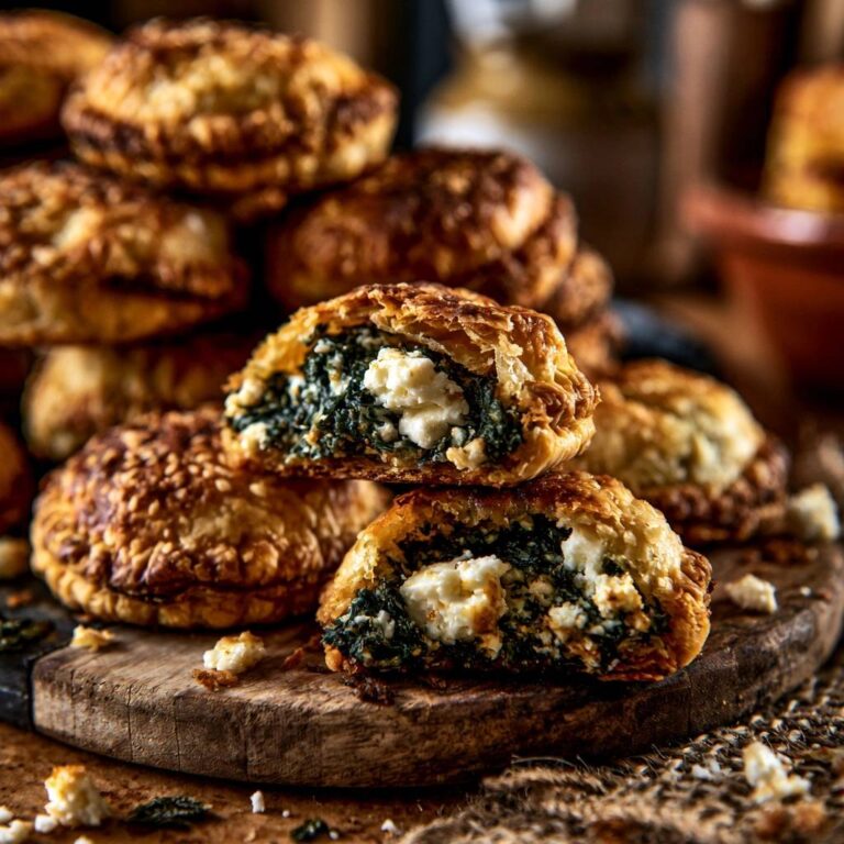 Goldene Spinat-Feta-Taschen (Der Anti-Matsche-Boden)