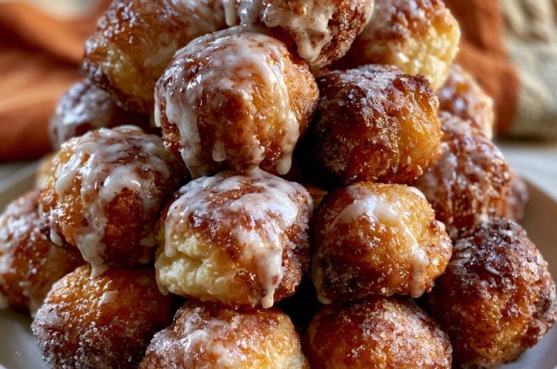 Goldene Zimt-Zucker-Bällchen