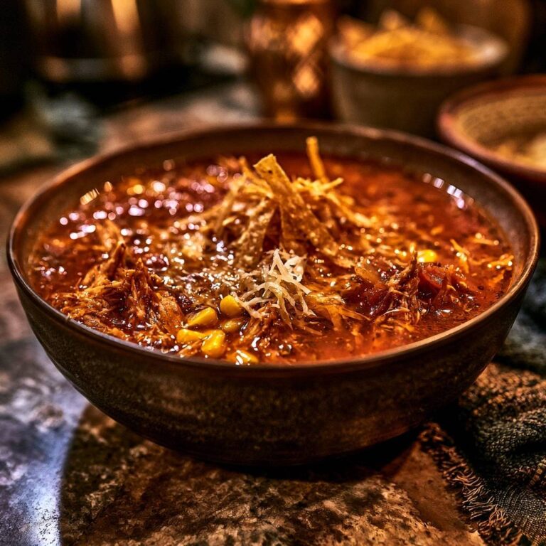 Herzhafte Mexikanische Tortilla-Suppe: Sämig & Würzig
