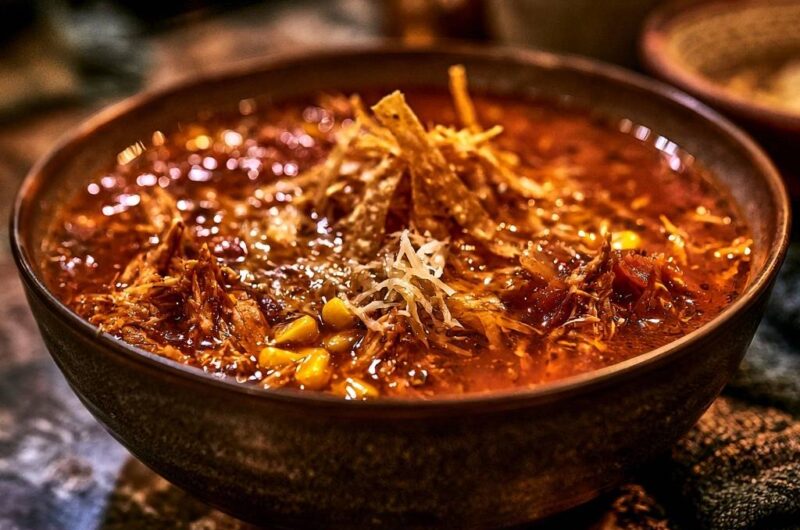 Herzhafte Mexikanische Tortilla-Suppe