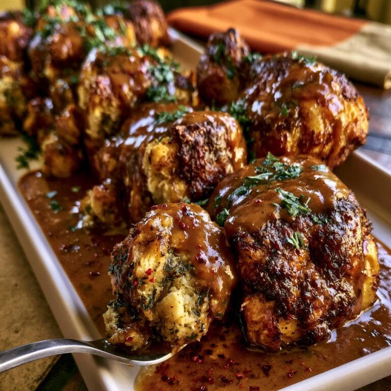 Herzhafte Semmelknödel mit Bratensoße: Fluffig & Knusprig