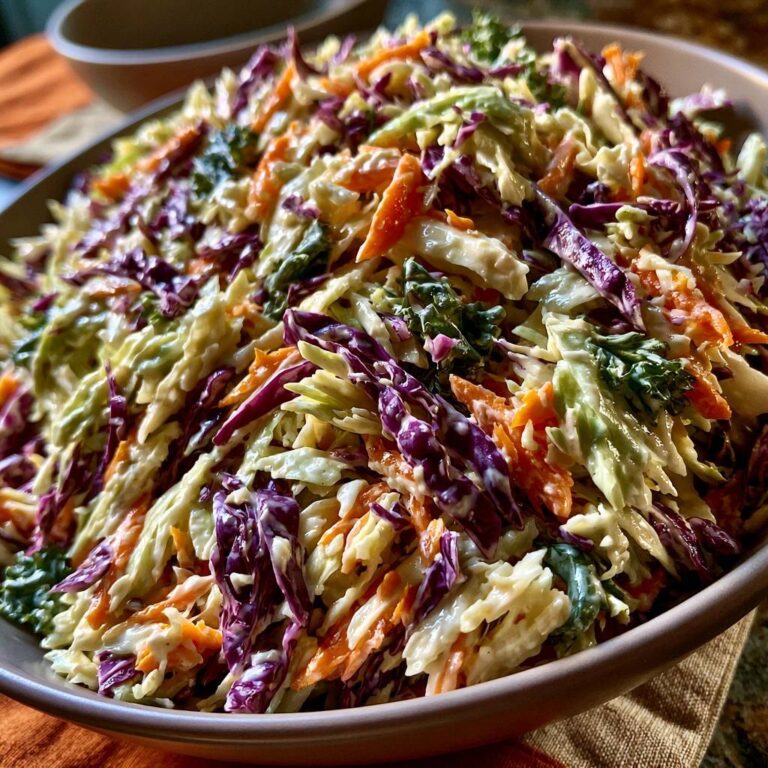 Klassischer Regenbogen-Coleslaw: Knackig & cremig