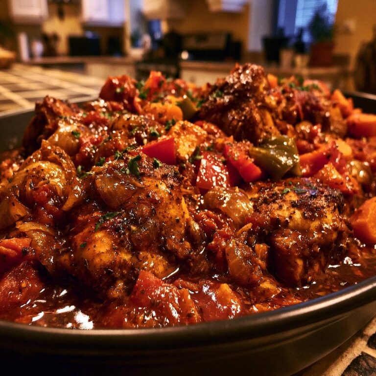 Mediterrane Hähnchen-Pfanne mit Paprika: Saftig & Aromatisch