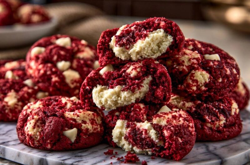 Red Velvet Cheesecake Cookies