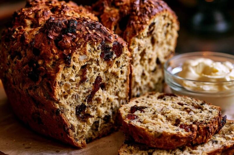 Rustikales Saaten-Früchtebrot