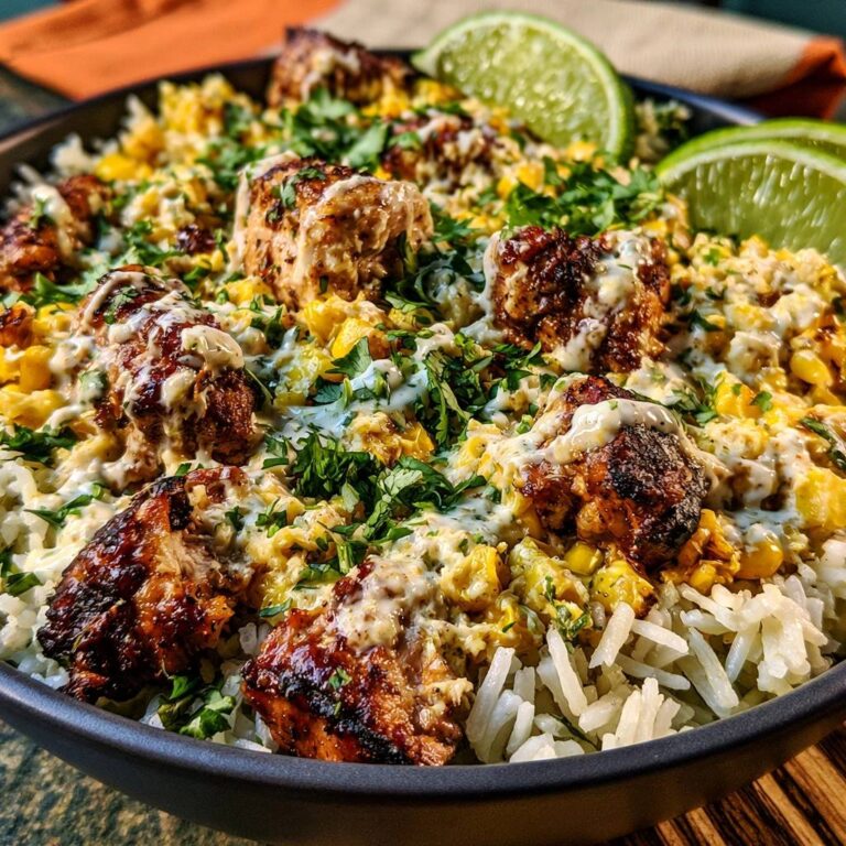 Würzige Hähnchen-Reis-Bowl mit Mais: Saftig & Schnell