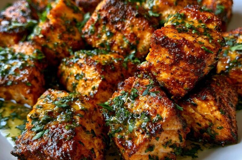 Würzige Lachs-Bites aus der Pfanne
