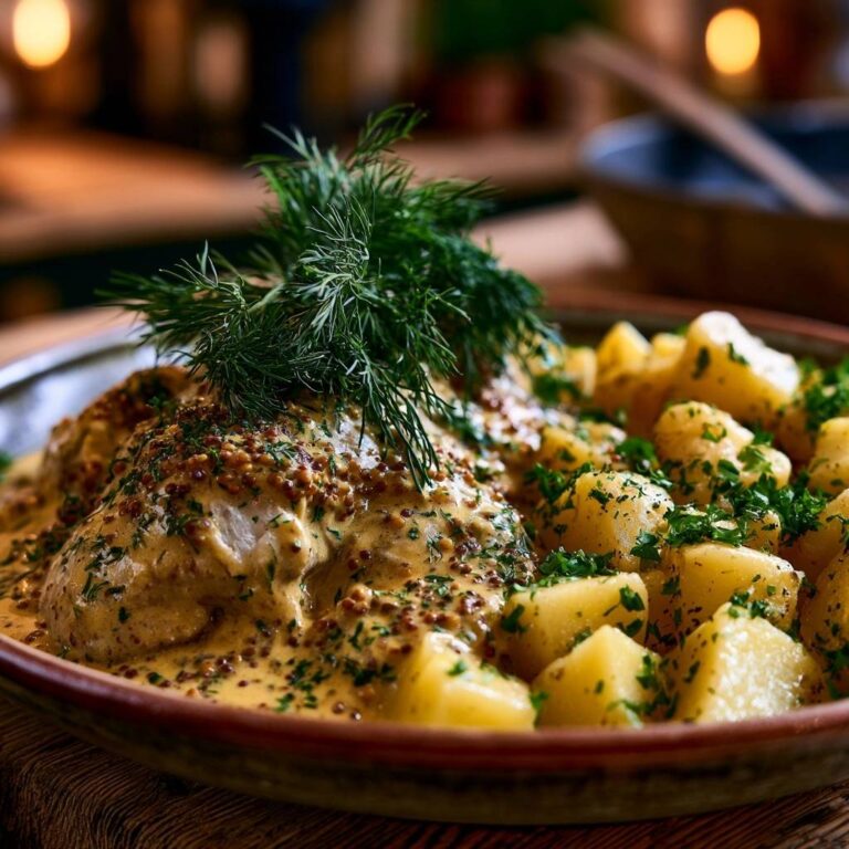 Zartes Kabeljaufilet in Senf-Dill-Rahm: Saftig & Schnell