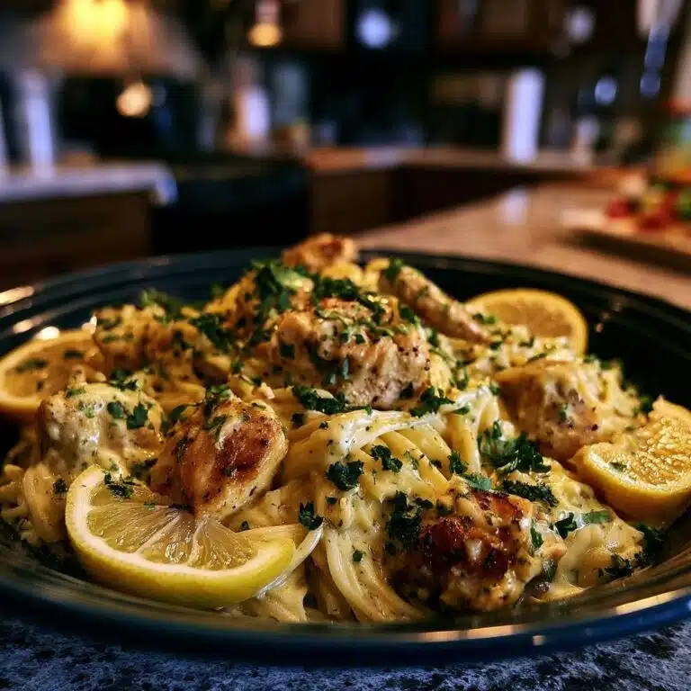 Zitronen-Knoblauch-Hähnchen Pasta: Cremig & Frisch