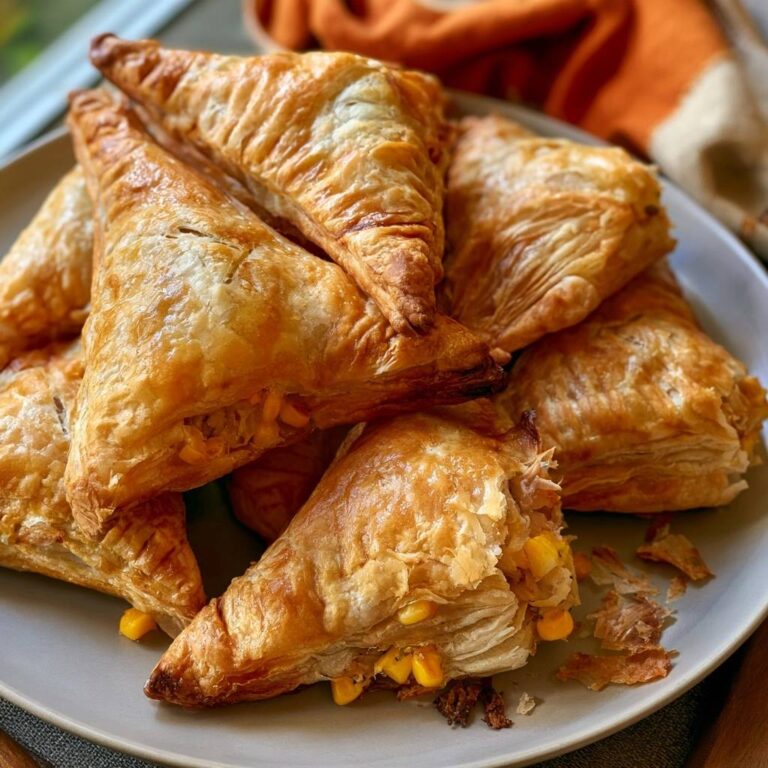 Blätterteig-Dreiecke mit Thunfisch und Mais aus dem Air Fryer