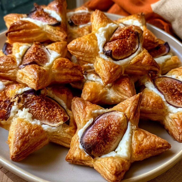 Blätterteig-Sterne mit Ziegenkäse und Feigen aus dem Air Fryer