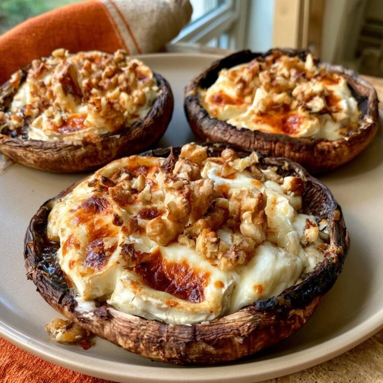 Gefüllte Champignons mit Paprika-Frischkäse aus dem Air Fryer