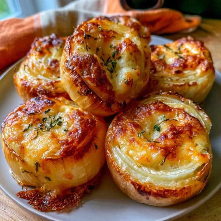 Gefüllte Zwiebeln mit Bergkäse und Thymian aus dem Air Fryer